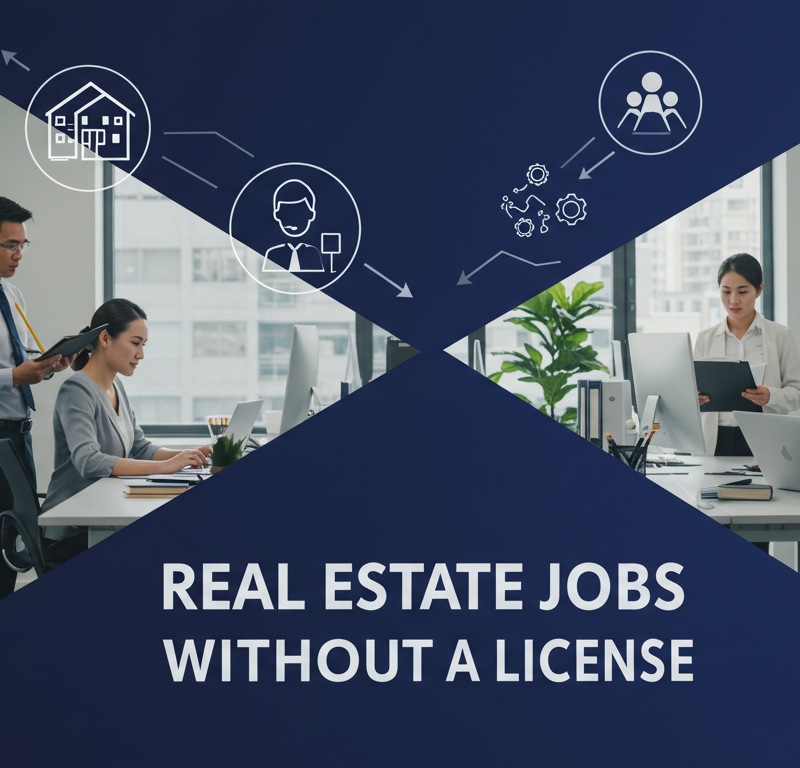 real estate jobs without a license