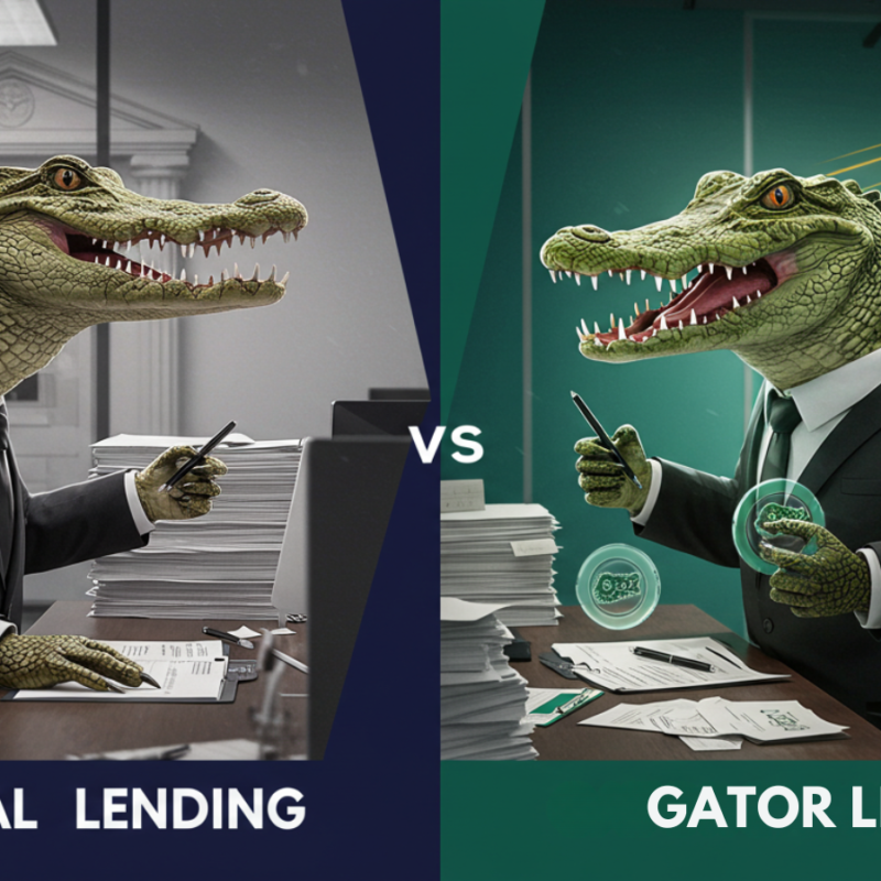 traditional lending vs gator lending