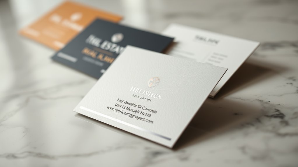 innovative real estate business cards