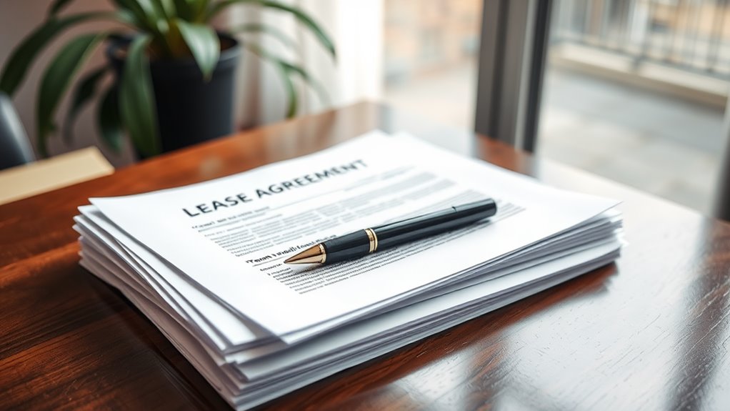 lease or rental terms